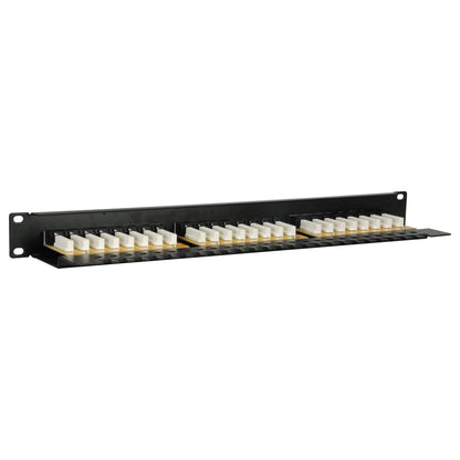 Equip Patchpanel 24x Cat6 19" UTP 1HE Keystone Montage sw