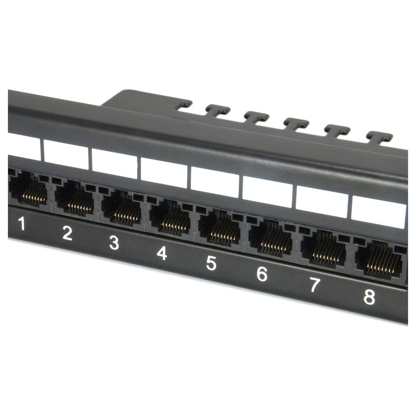Equip Patchpanel 24x Cat6 19" UTP 1HE Keystone Montage sw