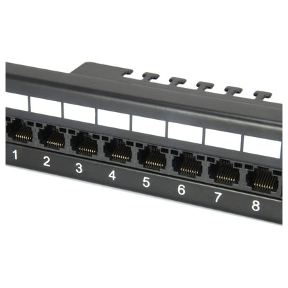 Equip Patchpanel 24x Cat6 19" UTP 1HE Keystone Montage sw