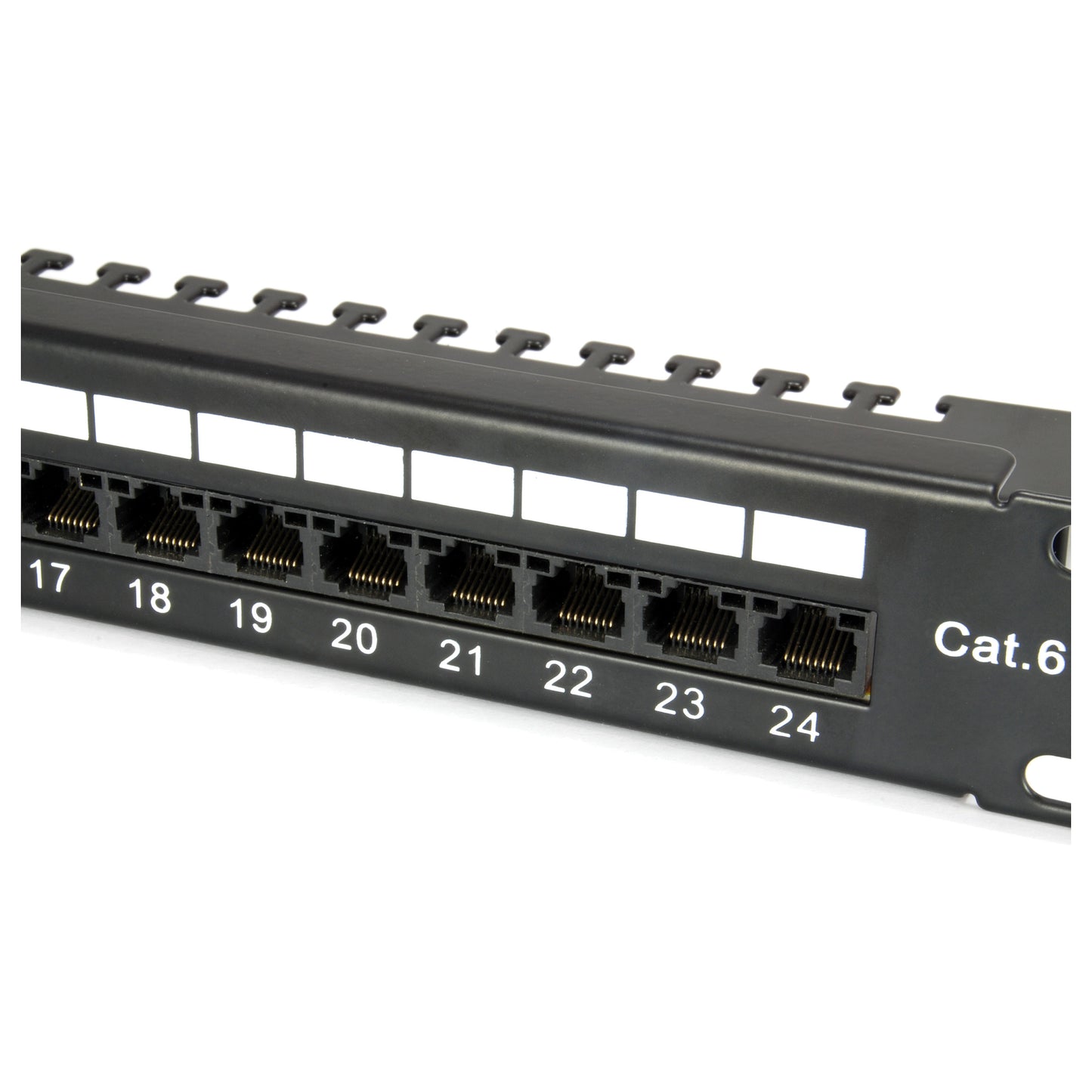 Equip Patchpanel 24x Cat6 19" UTP 1HE Keystone Montage sw