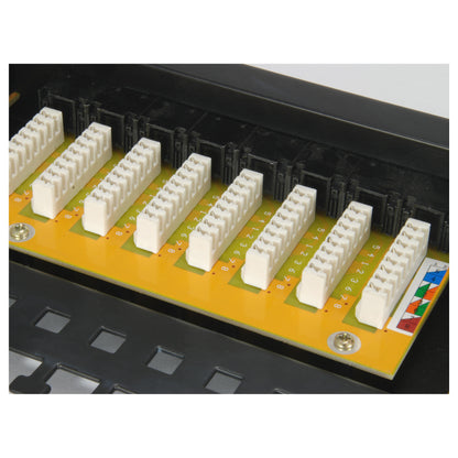 Equip Patchpanel 24x Cat6 19" UTP 1HE Keystone Montage sw