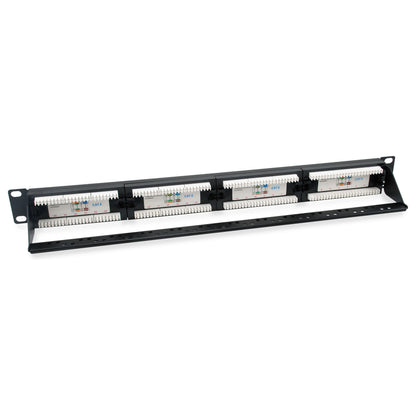 Equip Patchpanel 24x RJ45 Cat6 19" UTP 1HE ISO/IEC schwarz