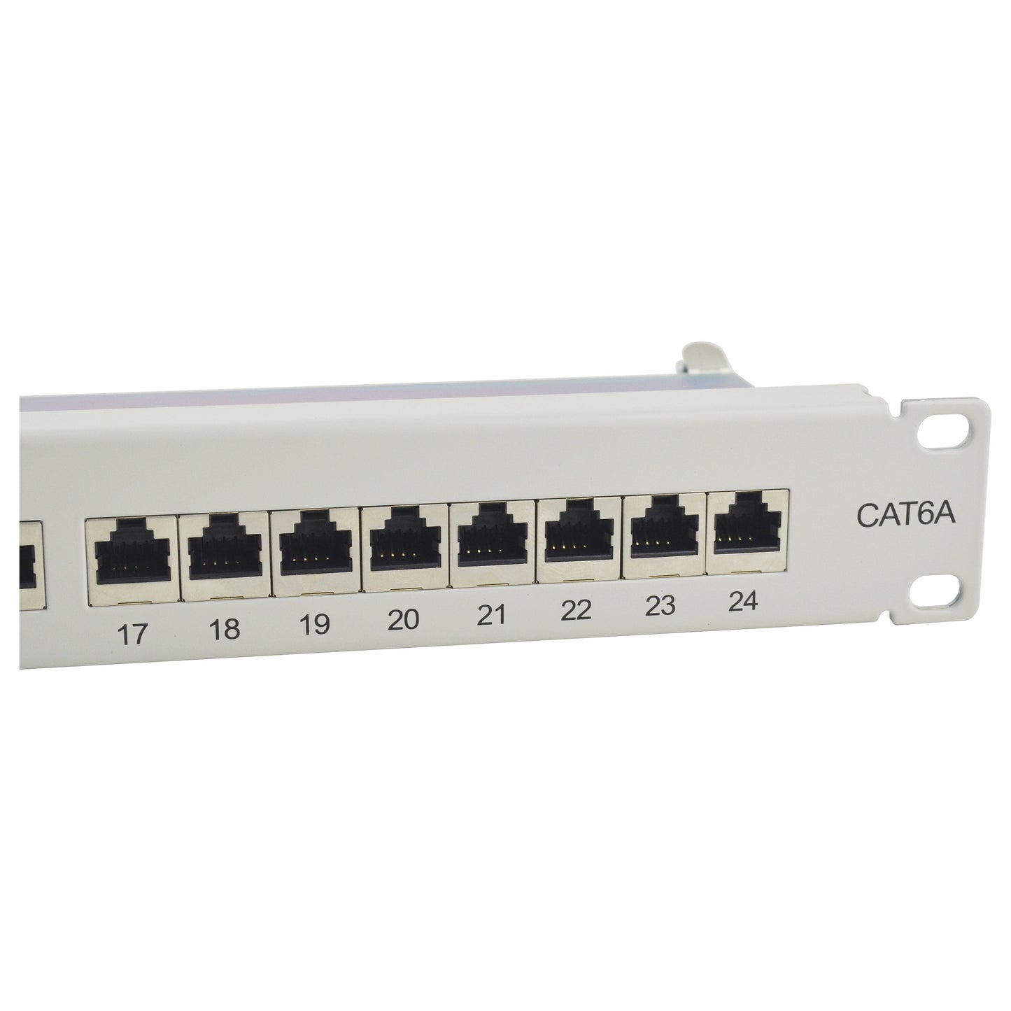 Equip Patchpanel 24x RJ45 Cat6A 19" FTP 1HE ISO/IEC hellgrau