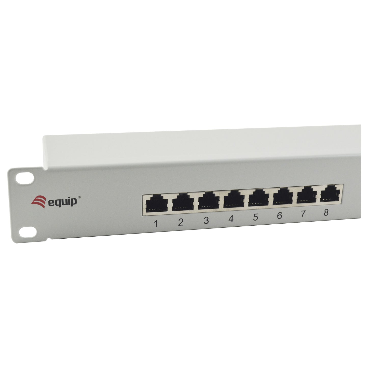 Equip Patchpanel 16x RJ45 Cat6 19" FTP 1HE ISO/IEC hellgrau