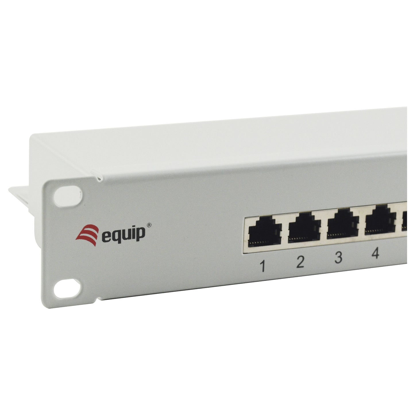 Equip Patchpanel 16x RJ45 Cat6 19" FTP 1HE ISO/IEC hellgrau