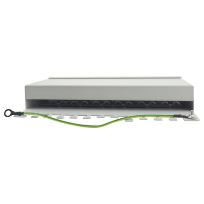 Equip Patchpanel 12x RJ45 Cat6 FTP Desktop ISO/IEC hellgrau