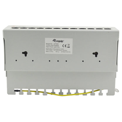 Equip Patchpanel 12x RJ45 Cat6 FTP Desktop ISO/IEC hellgrau