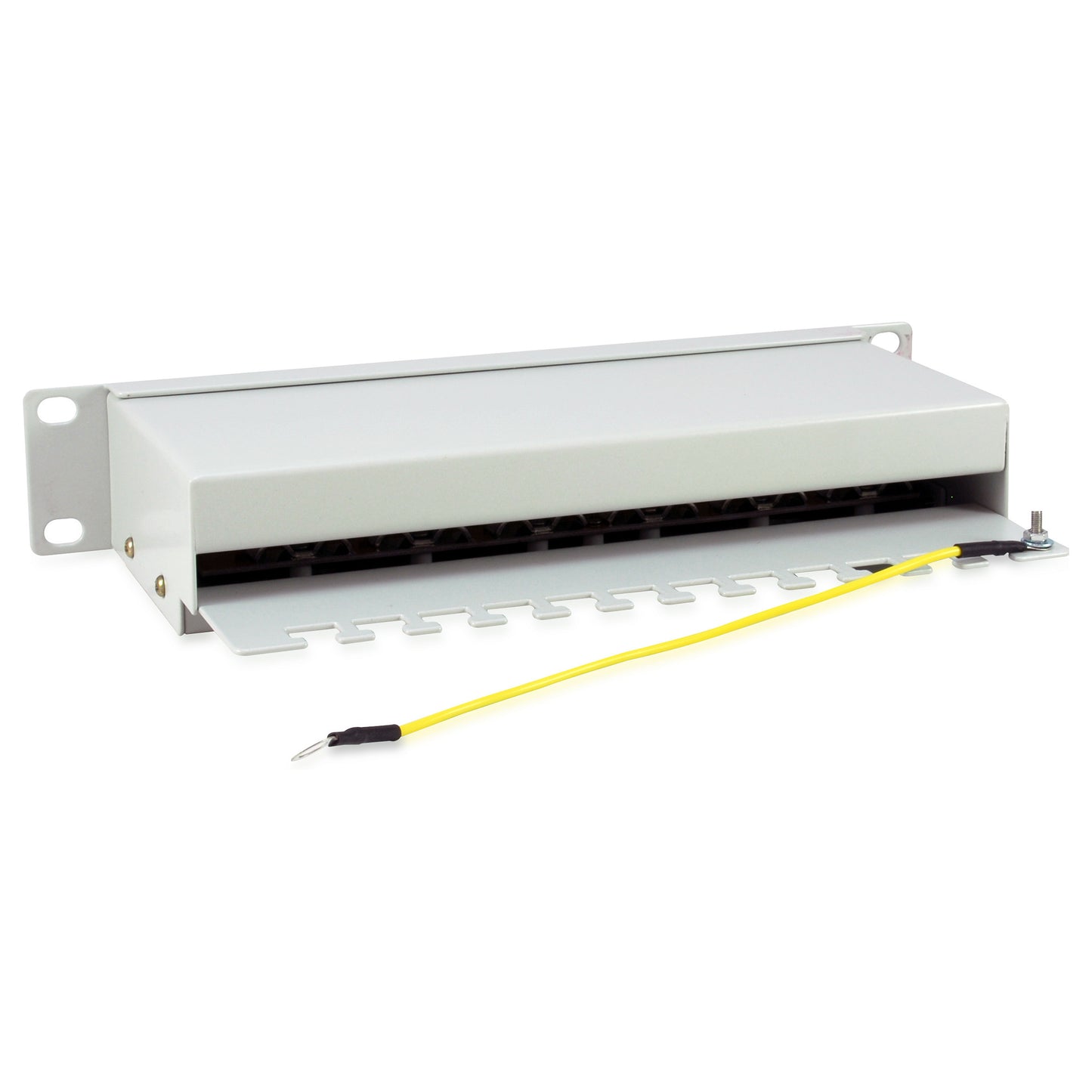 Equip Patchpanel 12x RJ45 Cat6 10" FTP 1HE ISO/IEC hellgrau
