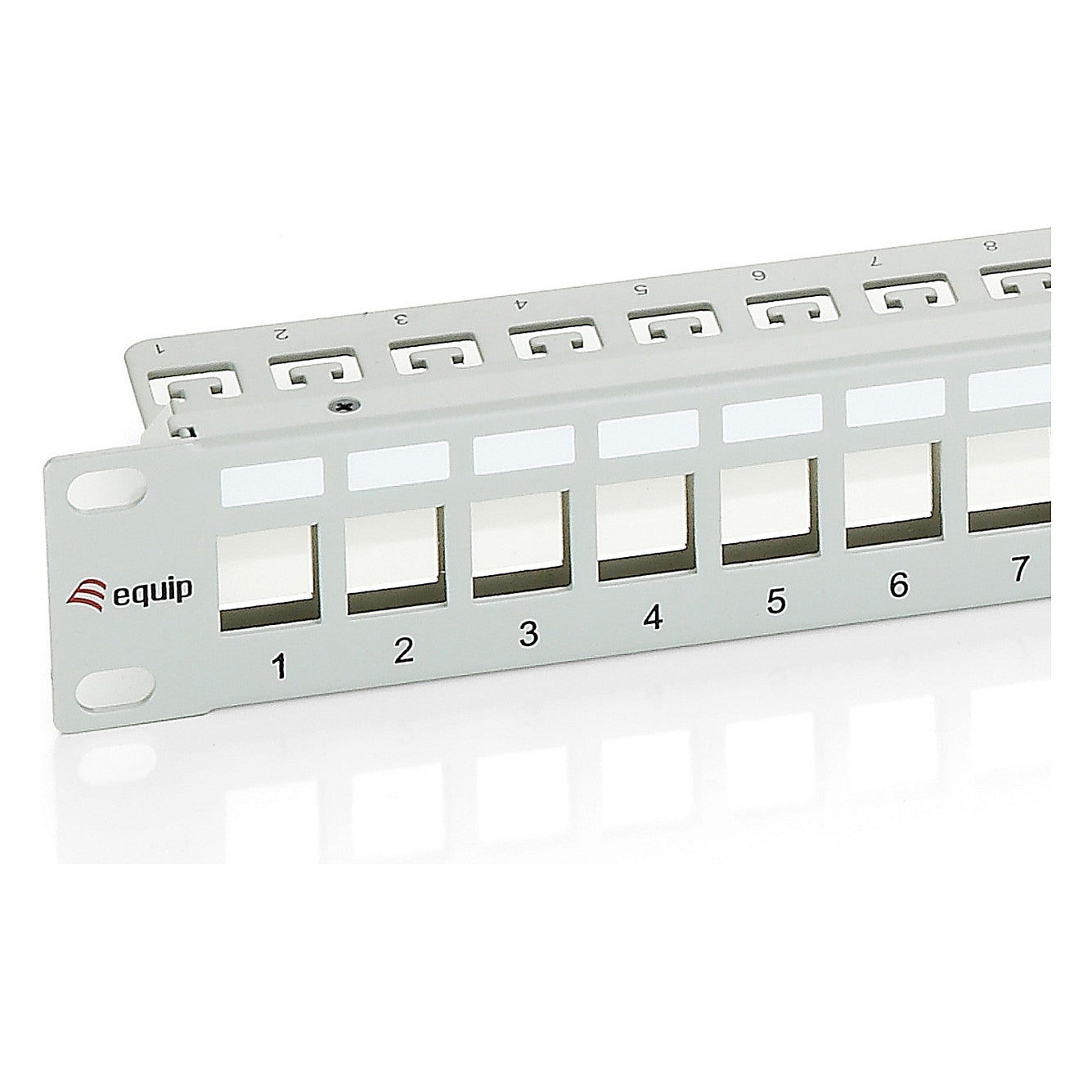 Equip Patchpanel 24x Cat6 19" FTP 1HE Keystone Montage gr