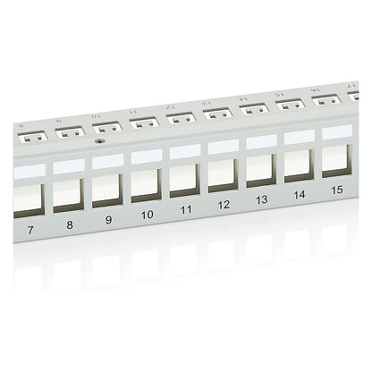Equip Patchpanel 24x Cat6 19" FTP 1HE Keystone Montage gr