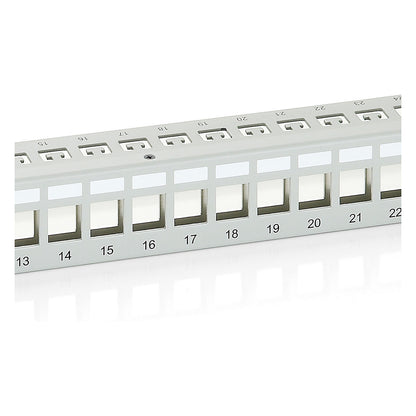 Equip Patchpanel 24x Cat6 19" FTP 1HE Keystone Montage gr