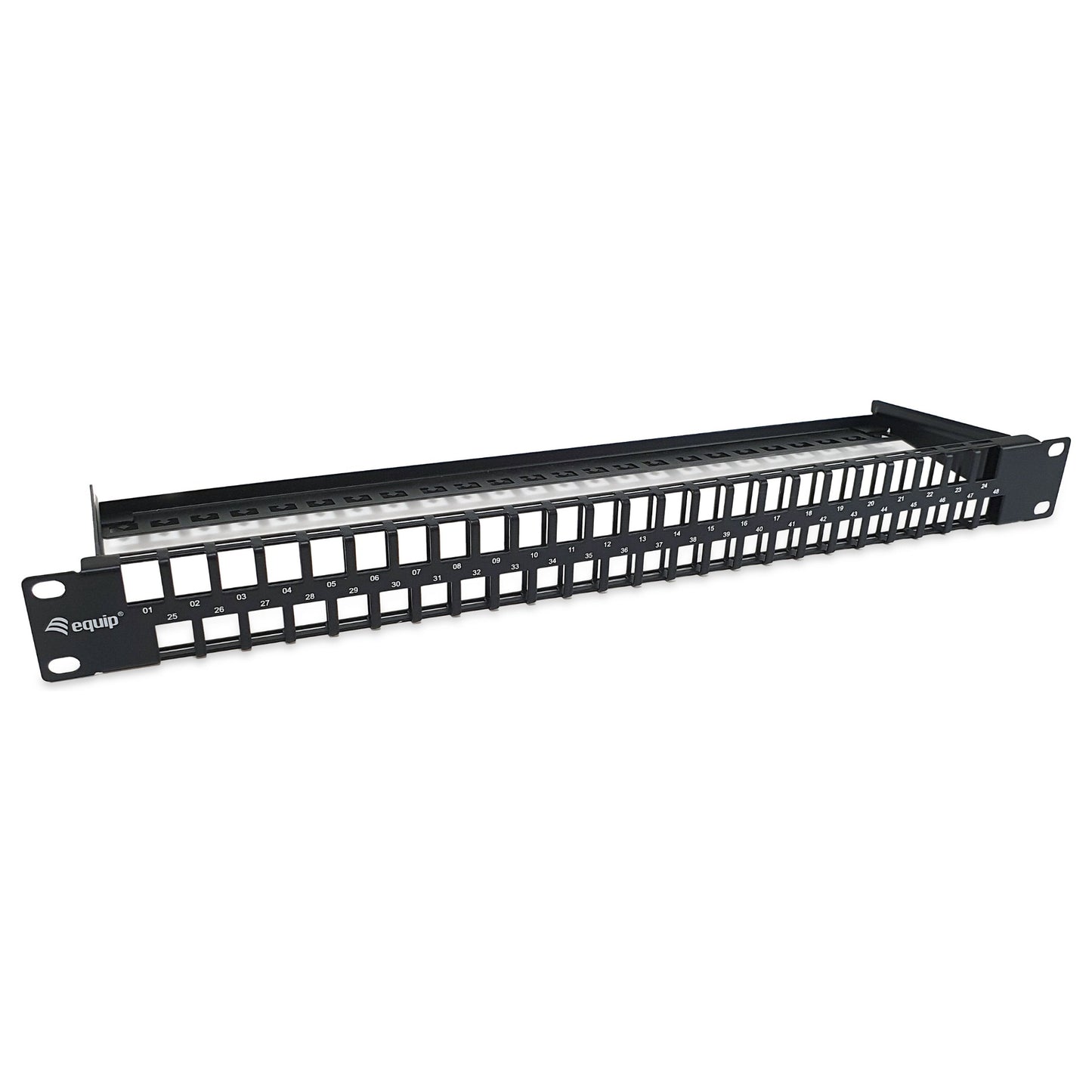Equip Patchpanel 48x Cat6 19" UTP 1HE Keystone Montage sw