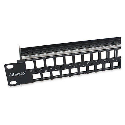 Equip Patchpanel 48x Cat6 19" UTP 1HE Keystone Montage sw