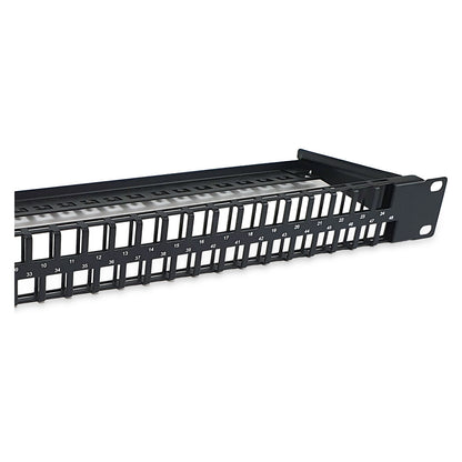Equip Patchpanel 48x Cat6 19" UTP 1HE Keystone Montage sw