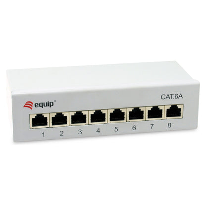 Equip Patchpanel 8x RJ45 Cat6A FTP 1HE Keystone Montage gr