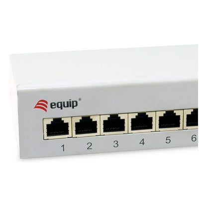 Equip Patchpanel 8x RJ45 Cat6A FTP 1HE Keystone Montage gr