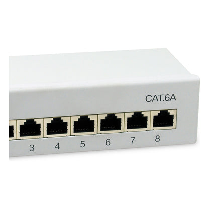 Equip Patchpanel 8x RJ45 Cat6A FTP 1HE Keystone Montage gr