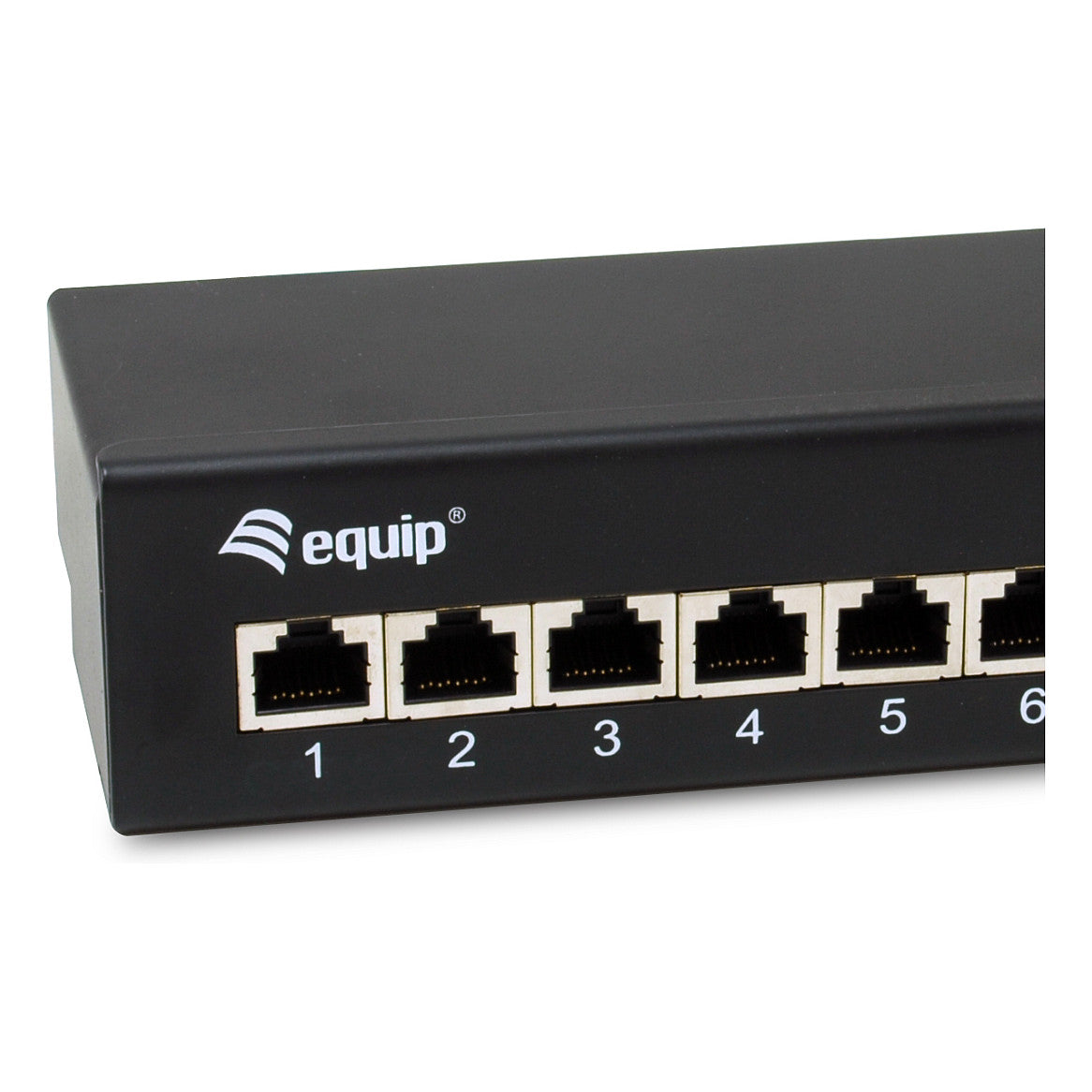 Equip Patchpanel 8x RJ45 Cat6A FTP 1HE Premium schwarz