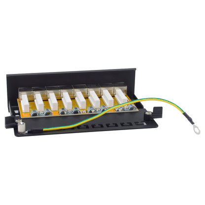 Equip Patchpanel 8x RJ45 Cat6A FTP 1HE Premium schwarz
