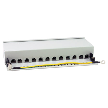 Equip Patchpanel 12x RJ45 Cat6A FTP 1HE Premium hellgrau