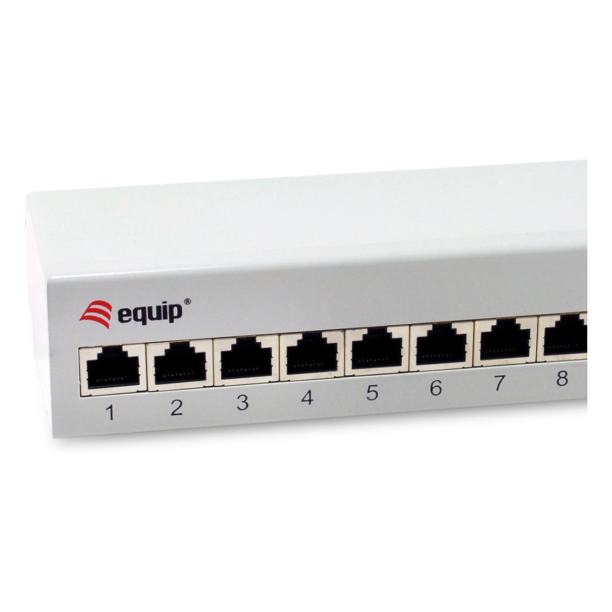 Equip Patchpanel 12x RJ45 Cat6A FTP 1HE Premium hellgrau