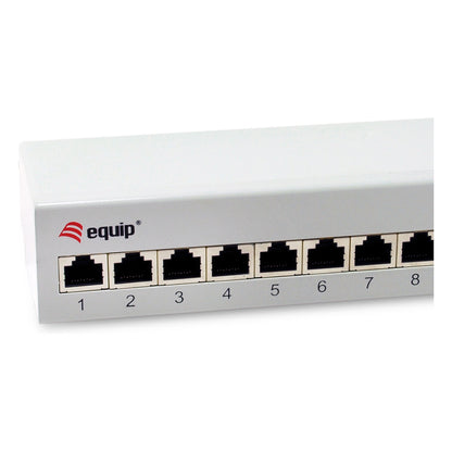 Equip Patchpanel 12x RJ45 Cat6A FTP 1HE Premium hellgrau