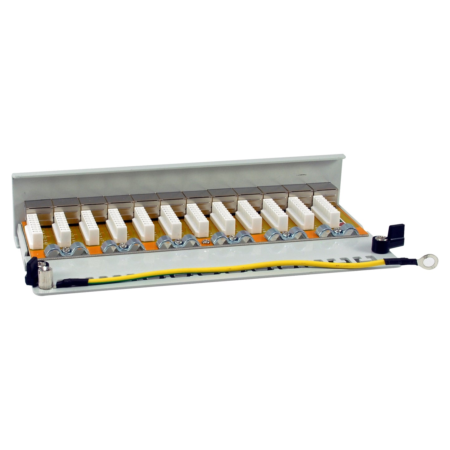 Equip Patchpanel 12x RJ45 Cat6A FTP 1HE Premium hellgrau