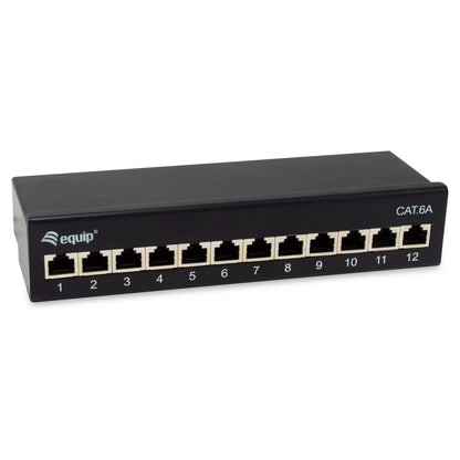Equip Patchpanel 12x RJ45 Cat6A FTP 1HE Premium schwarz
