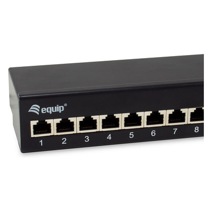 Equip Patchpanel 12x RJ45 Cat6A FTP 1HE Premium schwarz