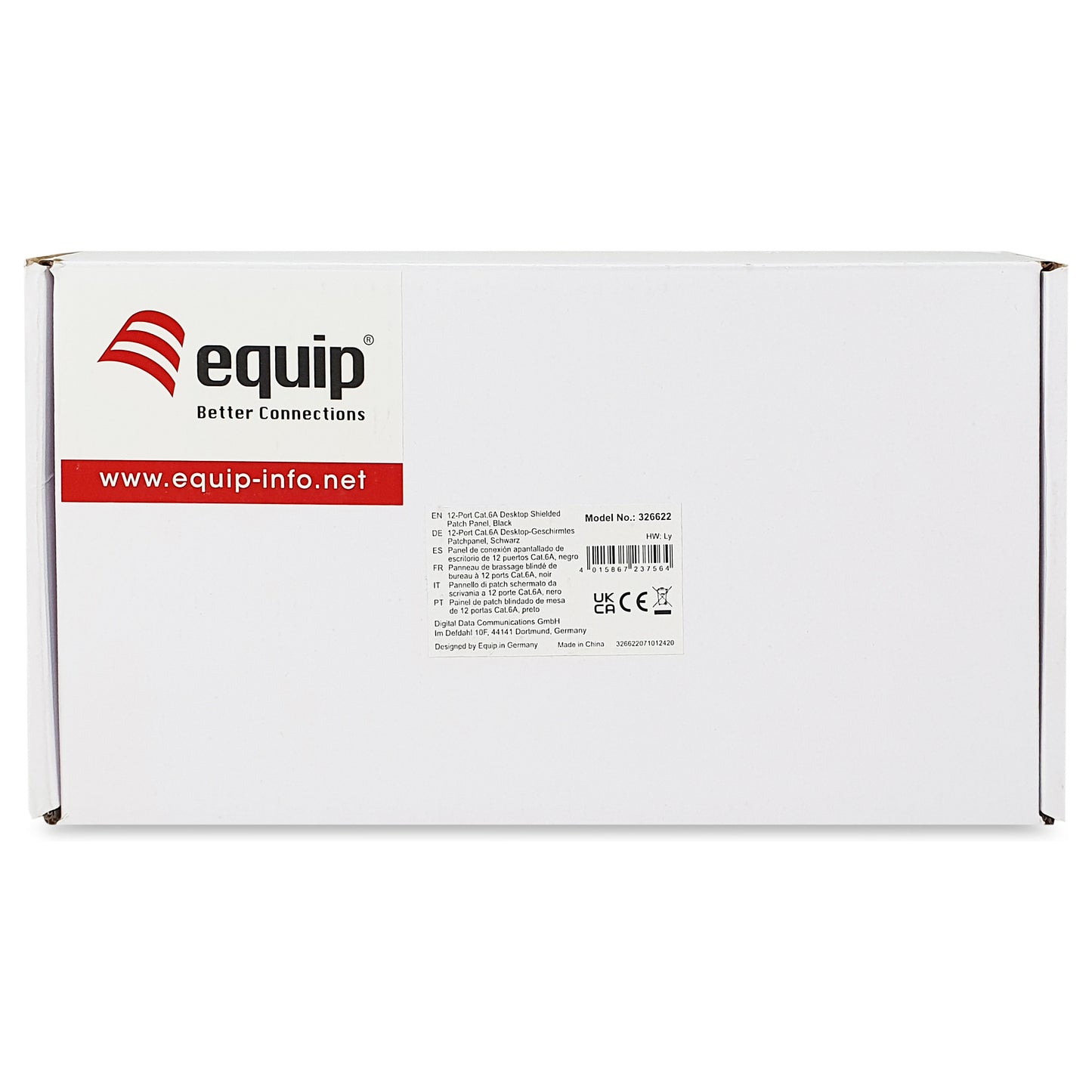 Equip Patchpanel 12x RJ45 Cat6A FTP 1HE Premium schwarz