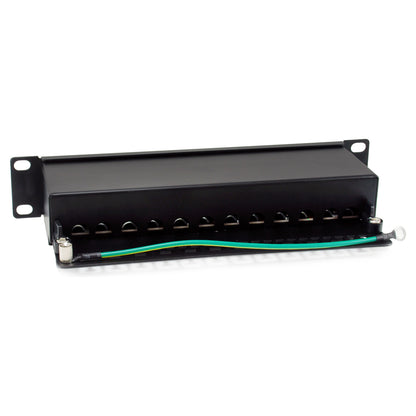 Equip Patchpanel 12x RJ45 Cat6A 10" FTP 1HE Premium schwarz