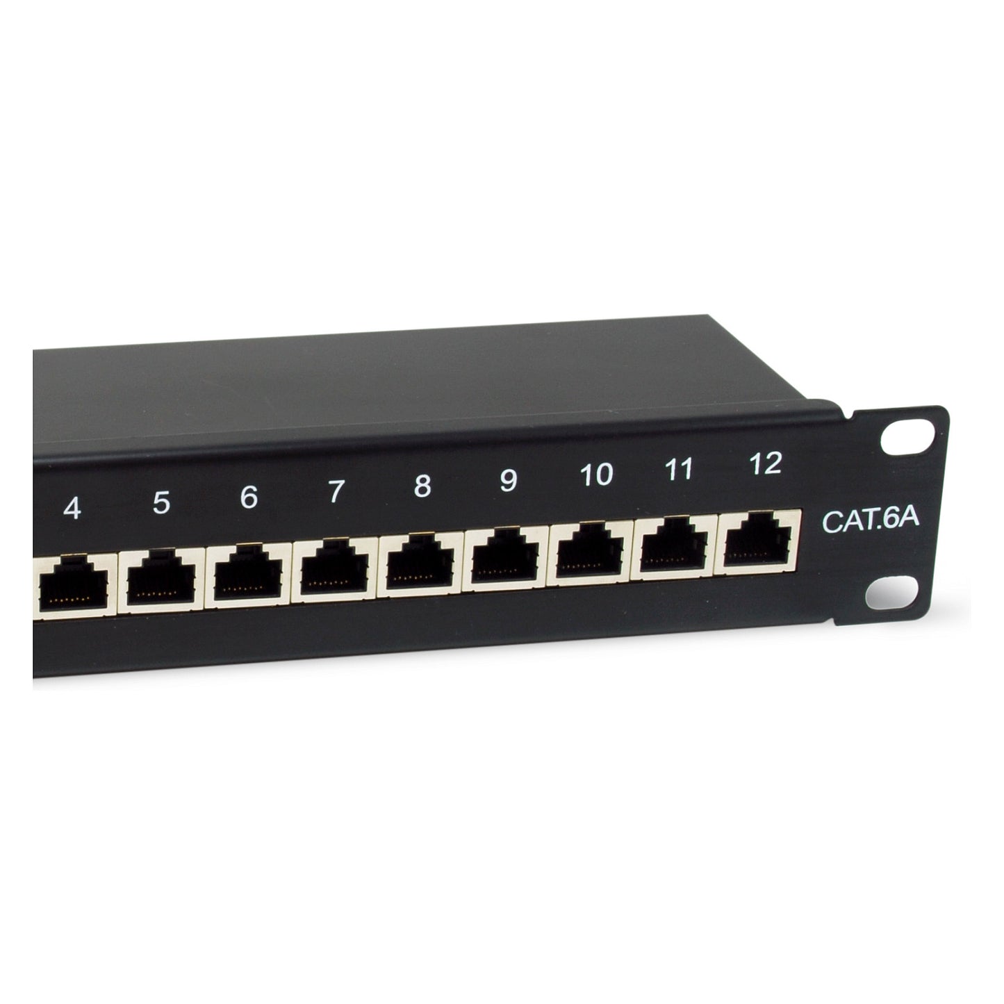 Equip Patchpanel 12x RJ45 Cat6A 10" FTP 1HE Premium schwarz