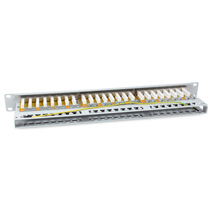 Equip Patchpanel 48x RJ45 Cat6A 19" FTP 1HE Premium hellgrau