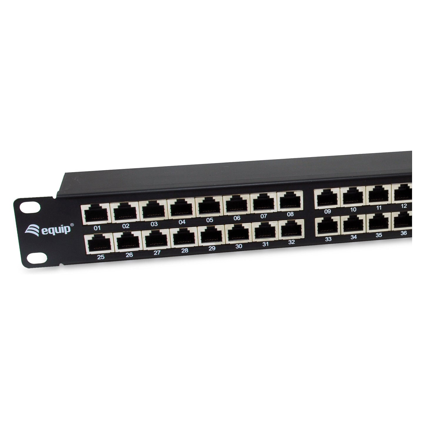 Equip Patchpanel 48x RJ45 Cat6A 19" FTP 1HE Premium schwarz
