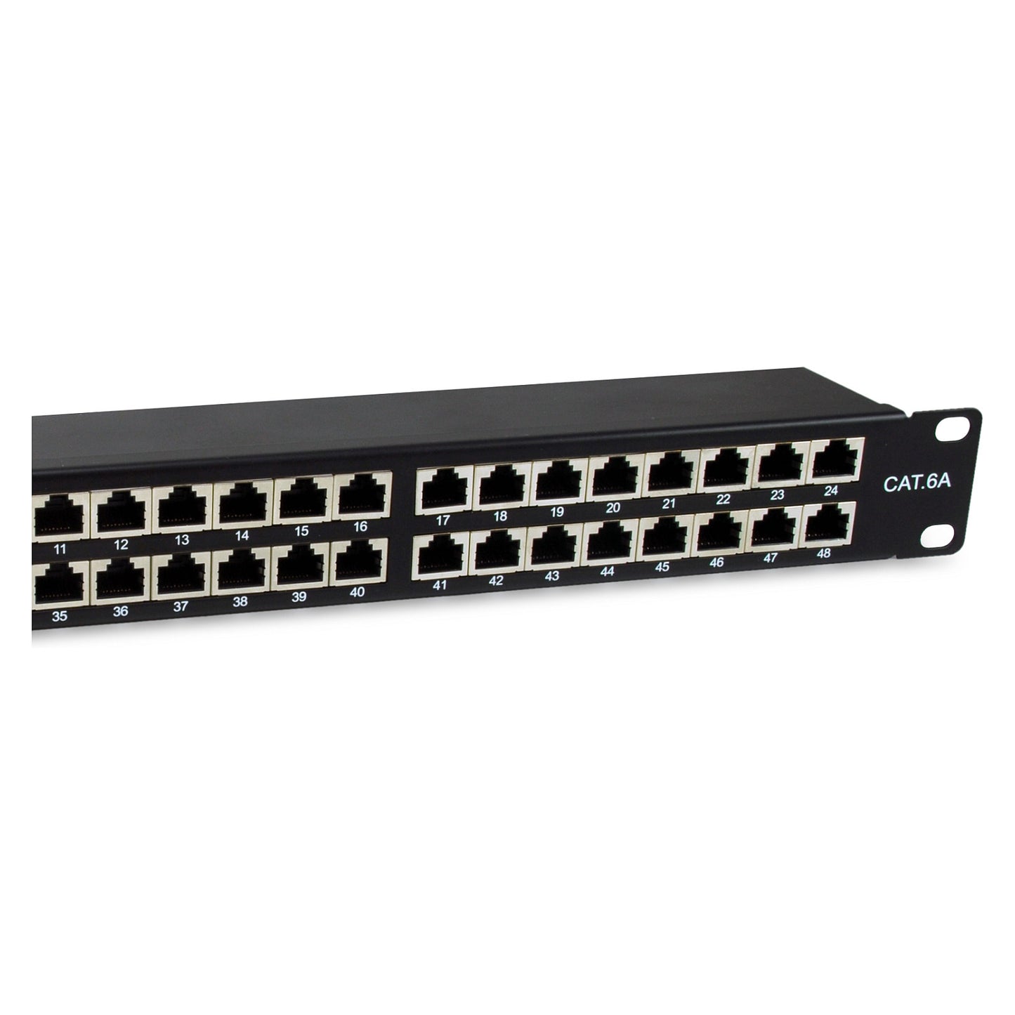 Equip Patchpanel 48x RJ45 Cat6A 19" FTP 1HE Premium schwarz