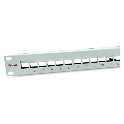 Equip Patchpanel 24x Cat6A 19" FTP 1HE Keystone Montage ws