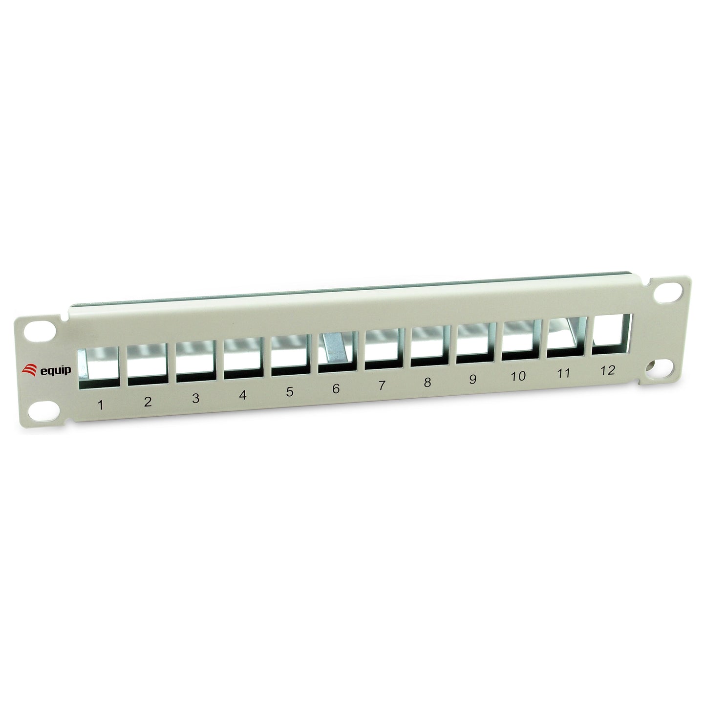 Equip Patchpanel 12x Cat6A 10" FTP 1HE Keystone Montage ws