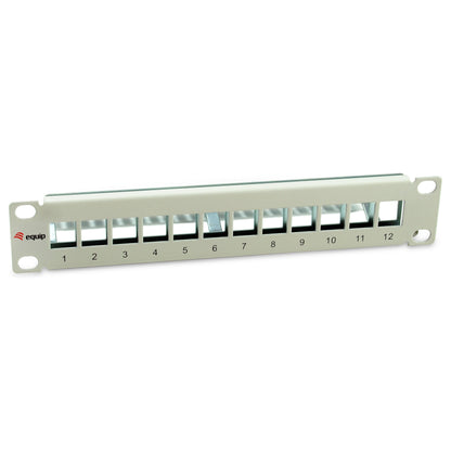 Equip Patchpanel 12x Cat6A 10" FTP 1HE Keystone Montage ws