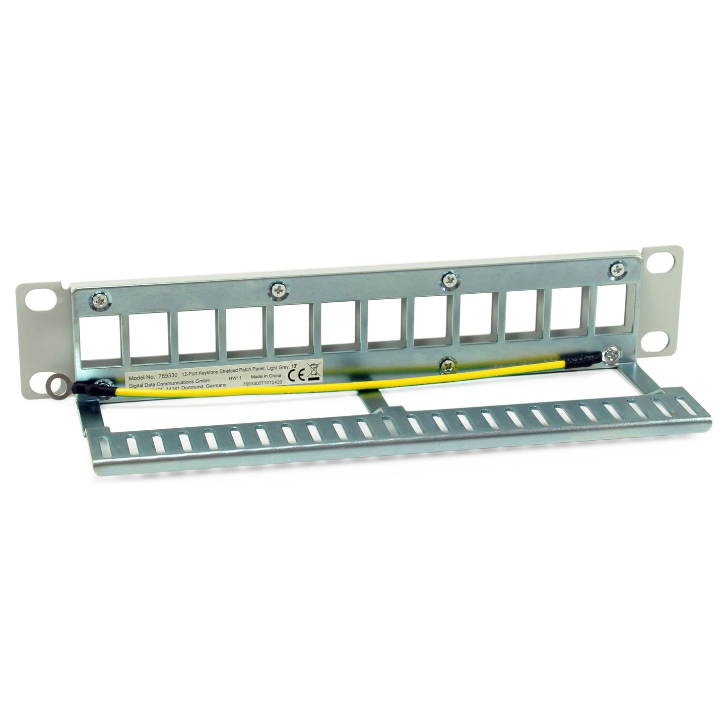 Equip Patchpanel 12x Cat6A 10" FTP 1HE Keystone Montage ws