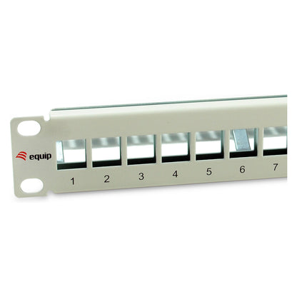 Equip Patchpanel 12x Cat6A 10" FTP 1HE Keystone Montage ws