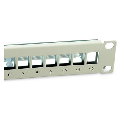 Equip Patchpanel 12x Cat6A 10" FTP 1HE Keystone Montage ws