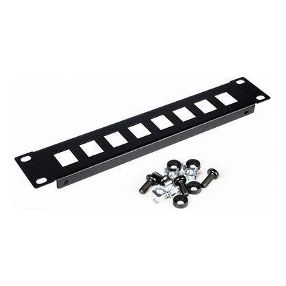 Equip Patchpanel 10" mit Keystone Montage 1U. schwarz