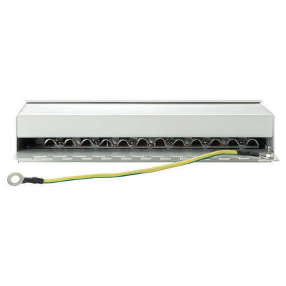 Equip Patchpanel 12x RJ45 Cat6 FTP Desktop ISO/IEC hellgrau