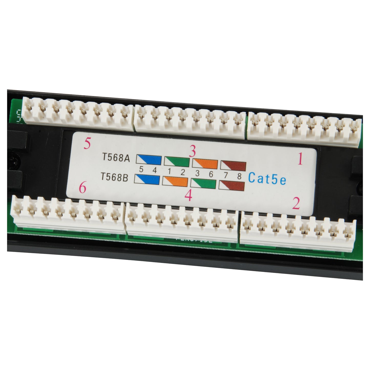 Equip Patchpanel 24x RJ45 Cat5e 19" UTP 1HE schwarz