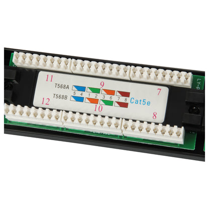 Equip Patchpanel 24x RJ45 Cat5e 19" UTP 1HE schwarz