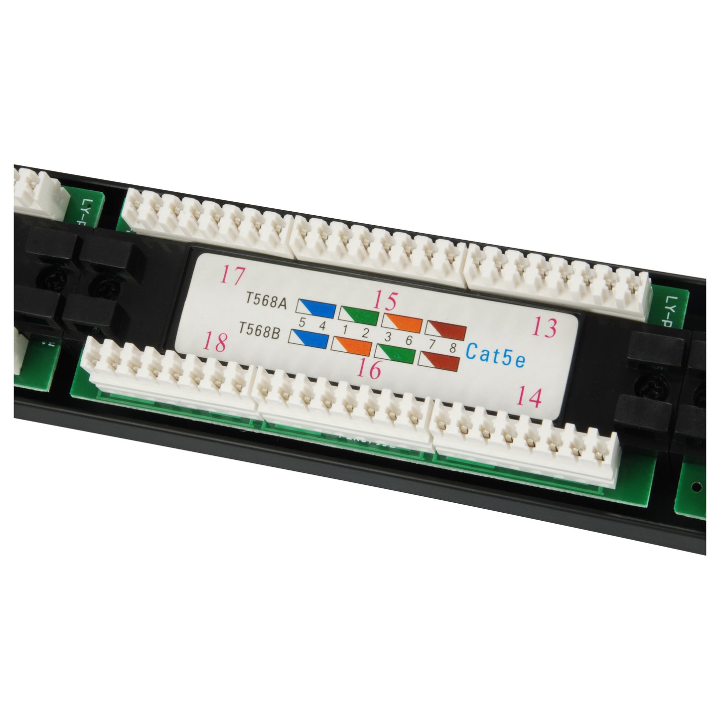 Equip Patchpanel 24x RJ45 Cat5e 19" UTP 1HE schwarz