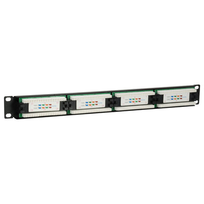 Equip Patchpanel 24x RJ45 Cat5e 19" UTP 1HE schwarz