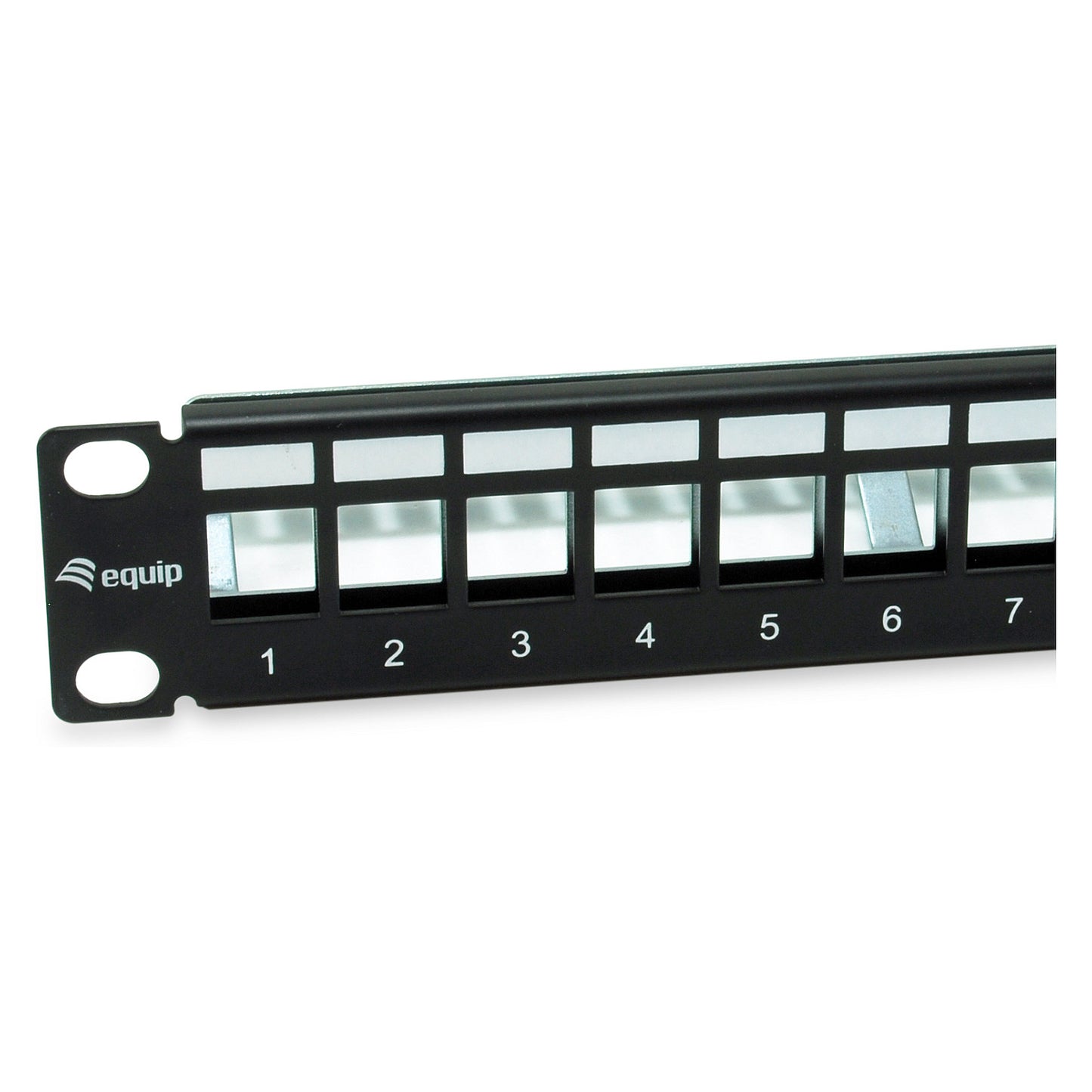 Equip Patchpanel 12x Cat6A 10" FTP 1HE Keystone Montage sw