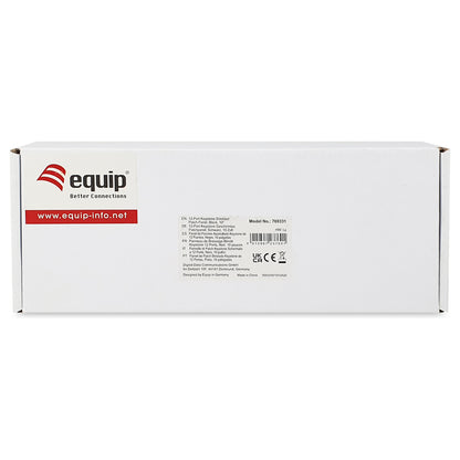 Equip Patchpanel 12x Cat6A 10" FTP 1HE Keystone Montage sw