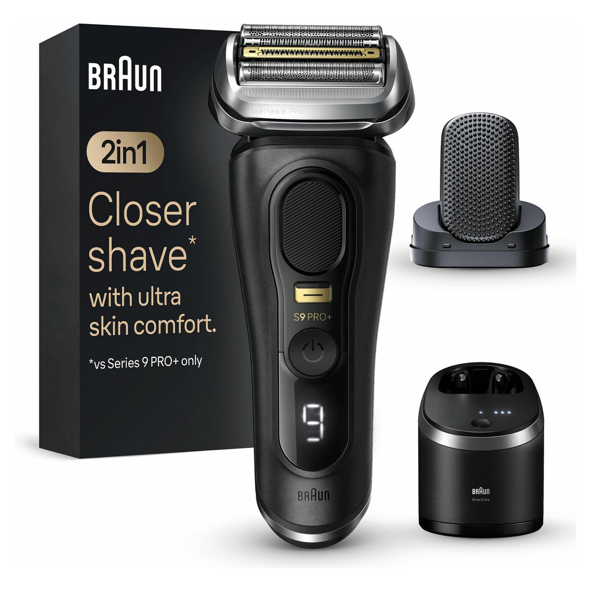 Braun Series 9 Pro+ 9590cc System wet&dry Atelier Black
